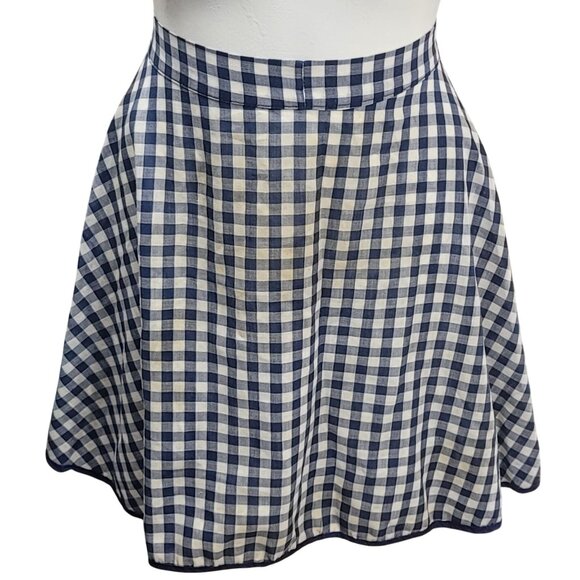 Vintage Gingham Apron Blue - Picture 6 of 6